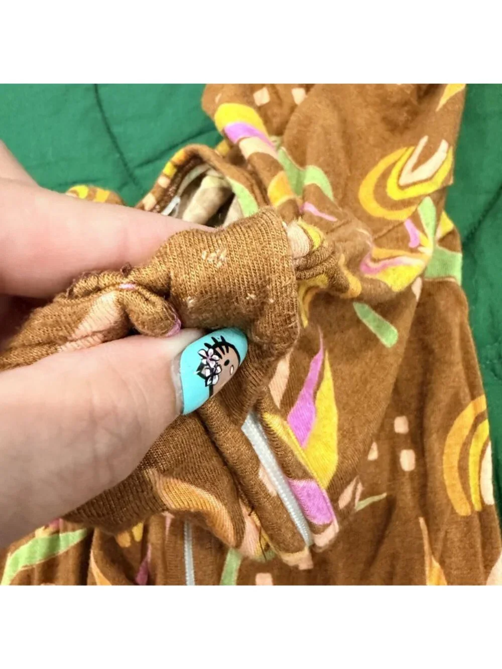 Elli-O Hawaii Bamboo Toddler 2T Brown Bird of Paradise Convertible Coverall